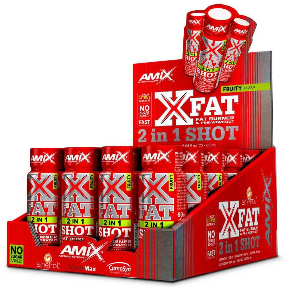 Amix X-fat 2-in-1 Fettförbrännare 60ml 20 Enheter, One size