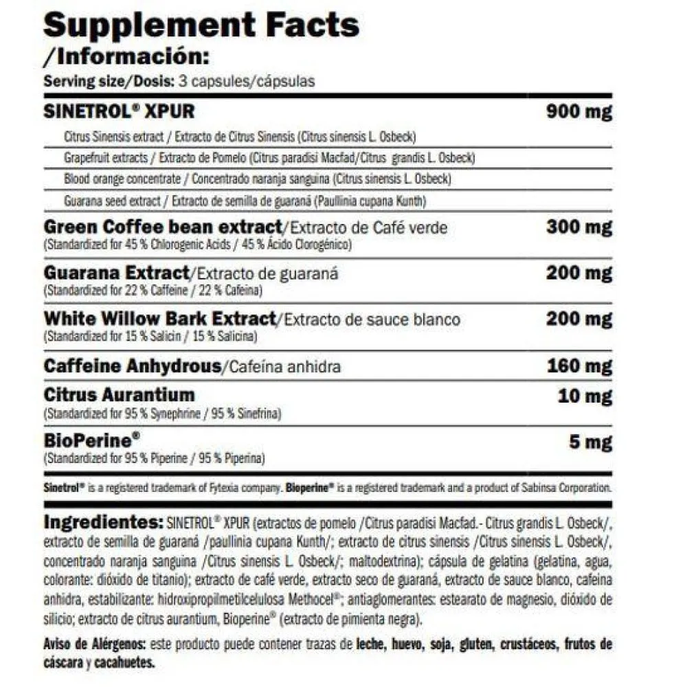 Amix X Fat Thermogenic Fettförbrännare 90 Enheter, Uncolor, One Size