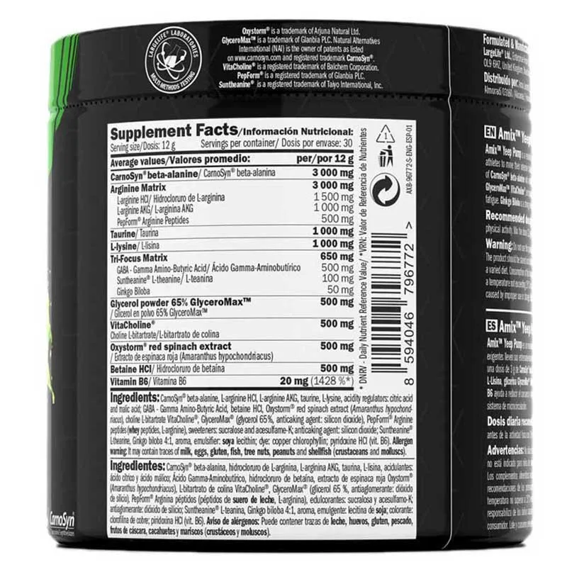 Amix Yeep Pump 360 G Energipulver Päron 360g, One size