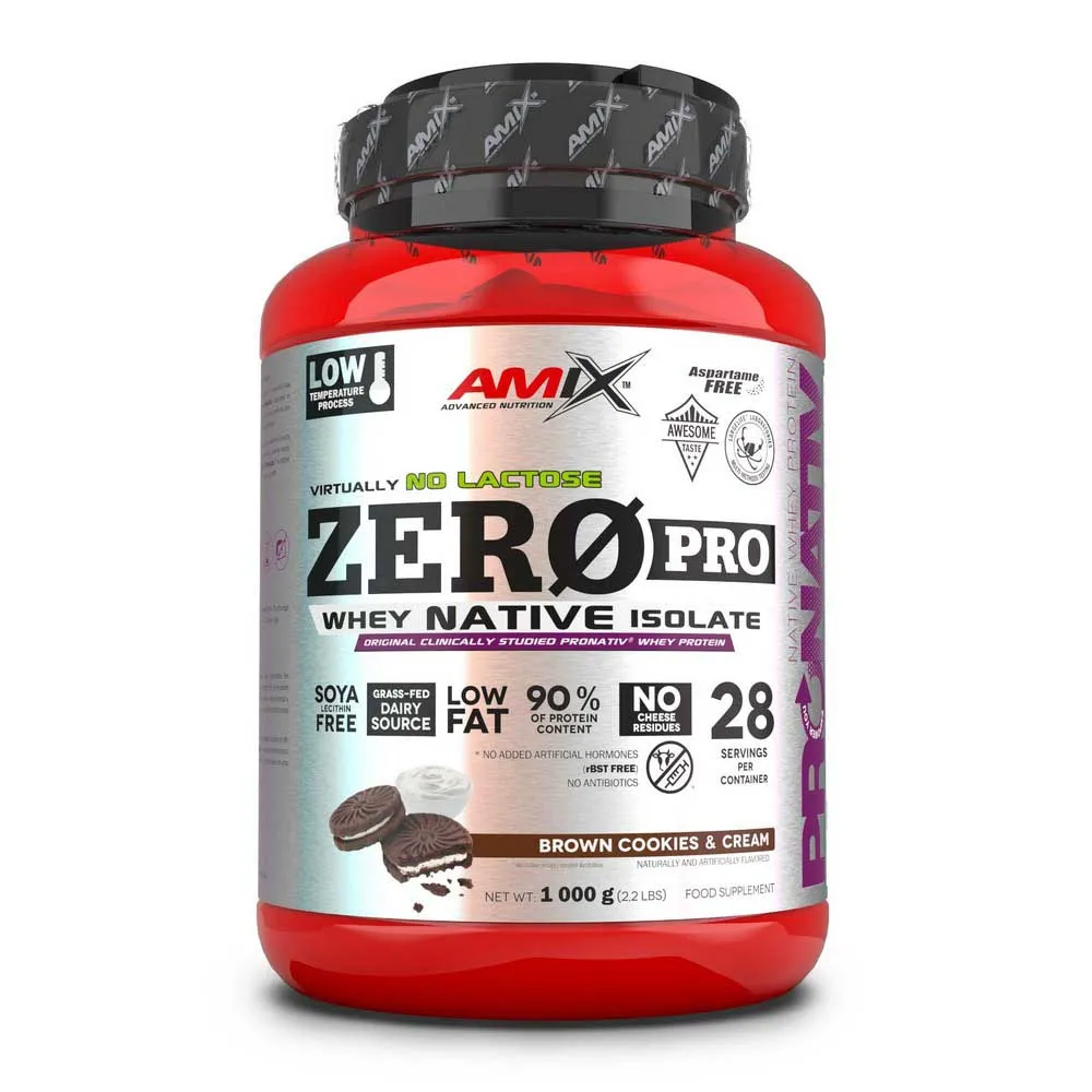 Amix Zeropro Whey Isolate 1kg Protein Kakor Och Grädde, One size