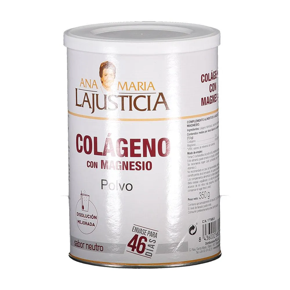 Ana Maria Lajusticia Magnesium Kollagenpulver Neutral Smak 350g, Multicolor, One Size