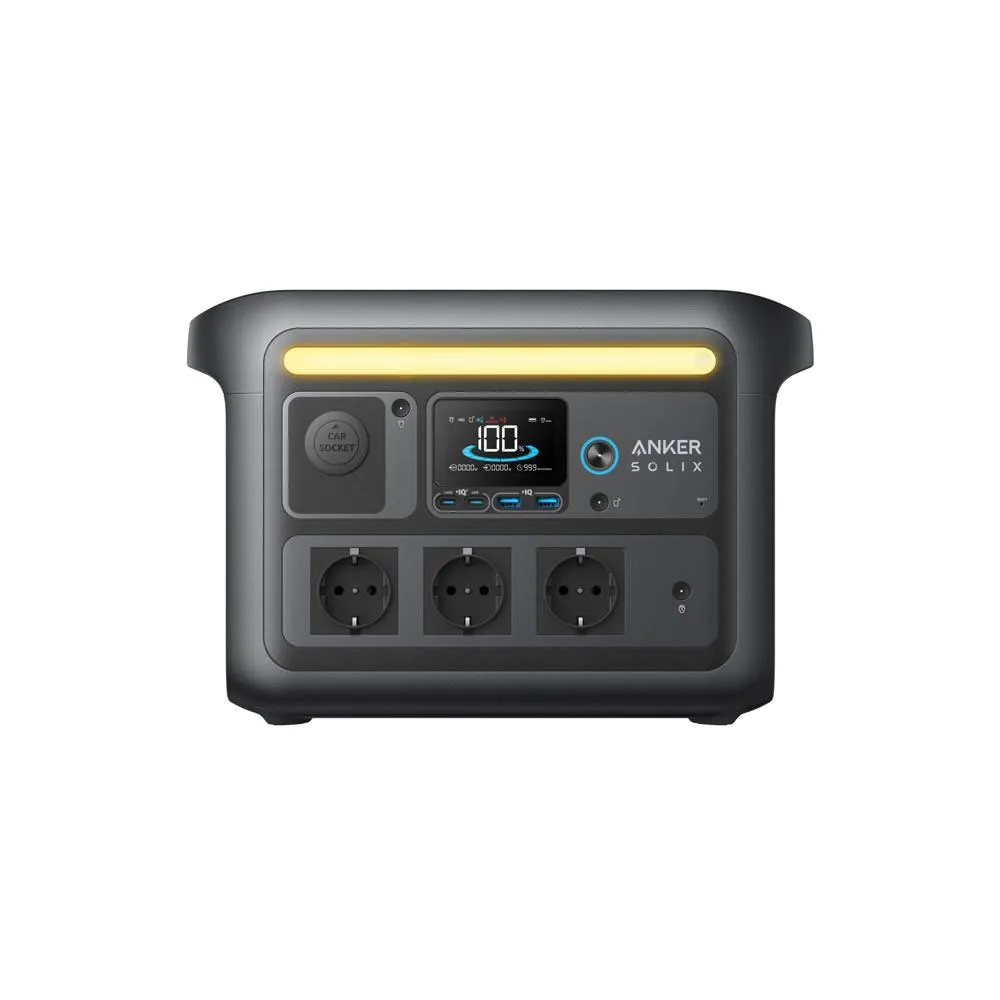Anker Solix C800x 768wh Bärbar Kraftstation, Grey, One Size