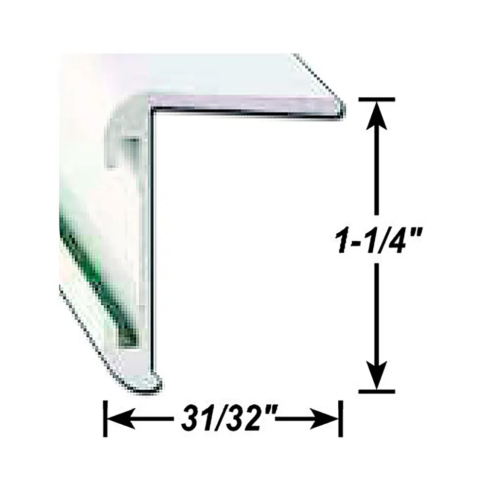 Ap Products Hörnlist För Infällning Med Långt Ben 2.43 M, Polar white, One Size