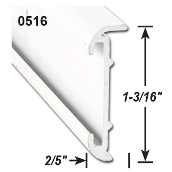 Ap Products Kort Läpprälsinsats 2.43 M, Polar white, One Size