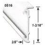 Ap Products Kort Läpprälsinsats 2.43 M, Polar white, One Size