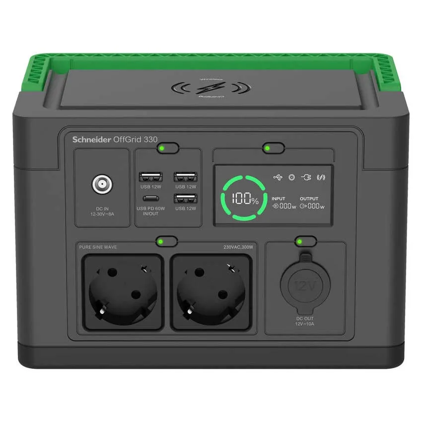 Apc Offgrid 330 Bärbar Kraftstation, Black / green, One Size Apc Offgrid 330 Bärbar Kraftstation, Black / green, One Size