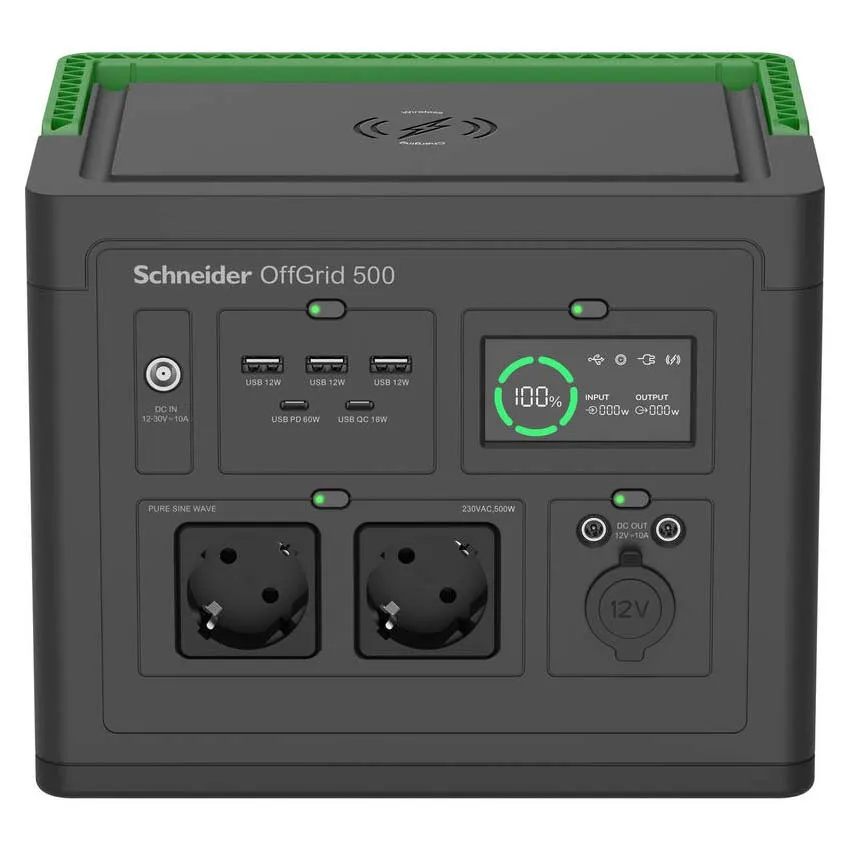 Apc Offgrid 500 Bärbar Kraftstation, Black / green, One Size Apc Offgrid 500 Bärbar Kraftstation, Black / green, One Size