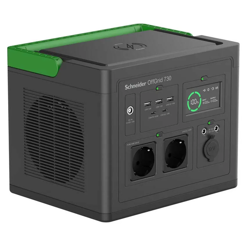 Apc Offgrid 730 Bärbar Kraftstation, Black / green, One Size Apc Offgrid 730 Bärbar Kraftstation, Black / green, One Size
