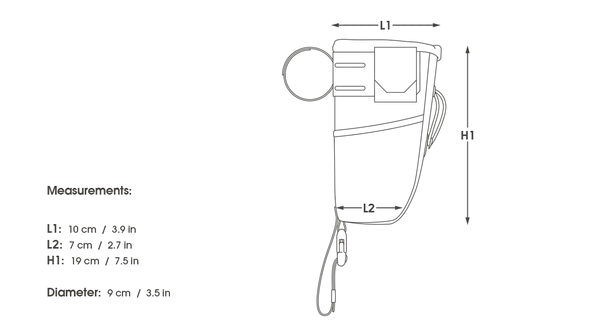 Apidura Backcountry Food Pouch+ 1.2L