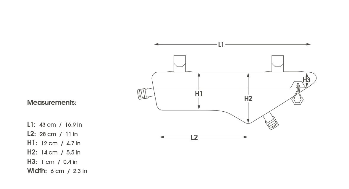 Apidura Expedition Comp. Frame Pack 3L, Grey Apidura Expedition Comp. Frame Pack 3L, Grey