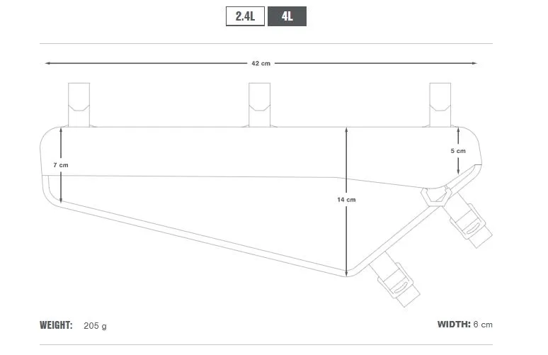 Apidura Racing Frame Pack, Black