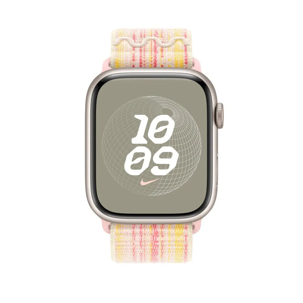 Apple Nike Sport Loop 45 Mm Rem, Starlight / pink