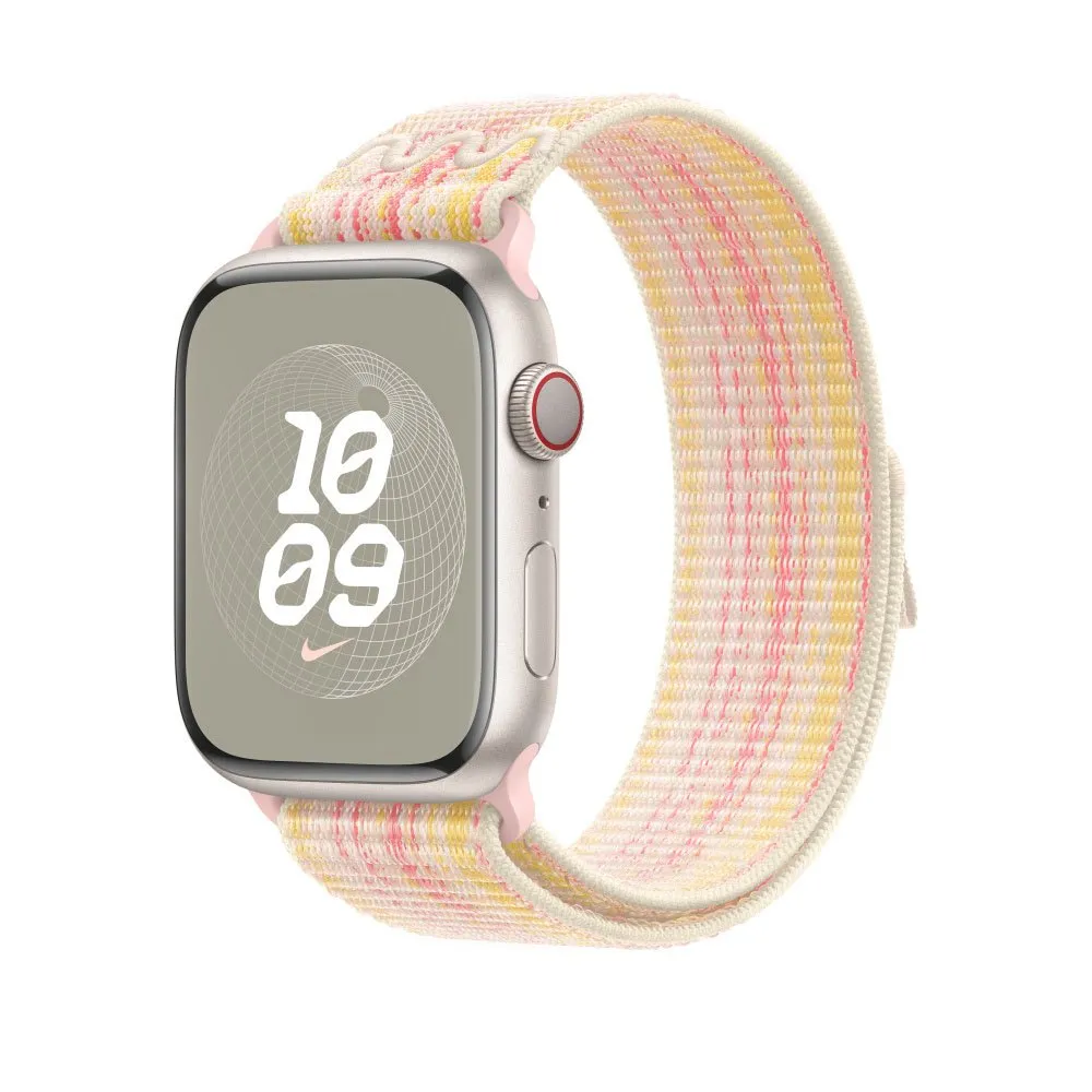 Apple Nike Sport Loop 45 Mm Rem, Starlight / pink