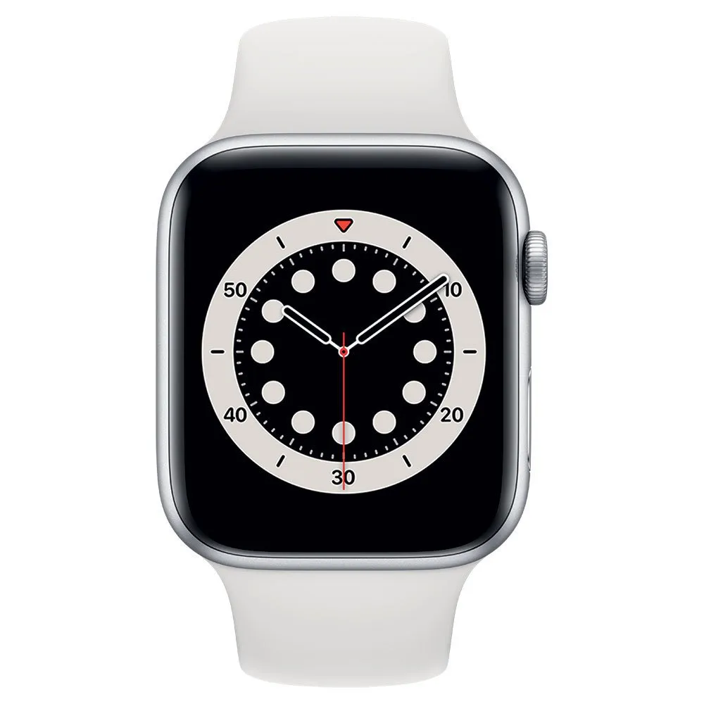 Apple Series 6 Gps+cellular 44 Mm Watch, Silver / white