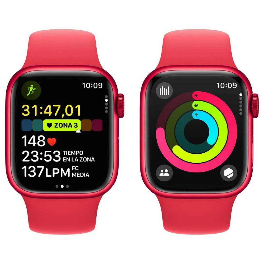 Apple Series 9 Gps Sport 41 Mm Watch Refurbished, Red