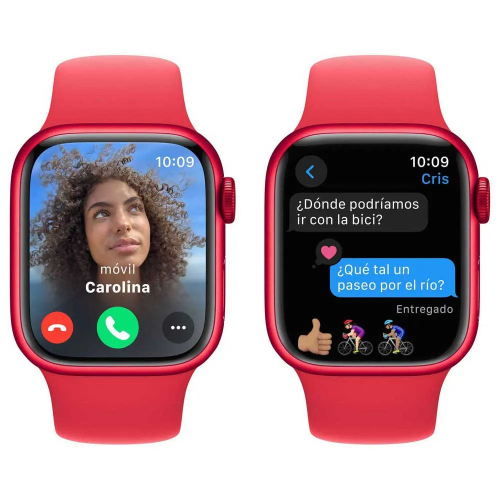 Apple Series 9 Gps Sport 41 Mm Watch Refurbished, Red