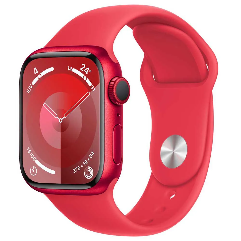 Apple Series 9 Gps Sport 41 Mm Watch Refurbished, Red