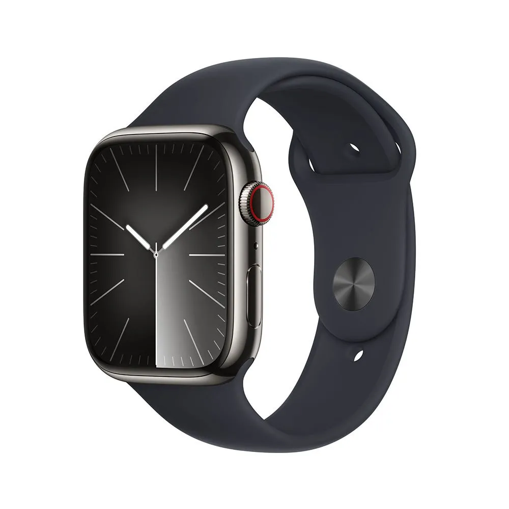 Apple Stainless Steel Watch Series 9 Gps+cellular 45 Mm Refurbished, Graphite / steel midnight Apple Stainless Steel Watch Series 9 Gps+cellular 45 Mm Refurbished, Graphite / steel midnight