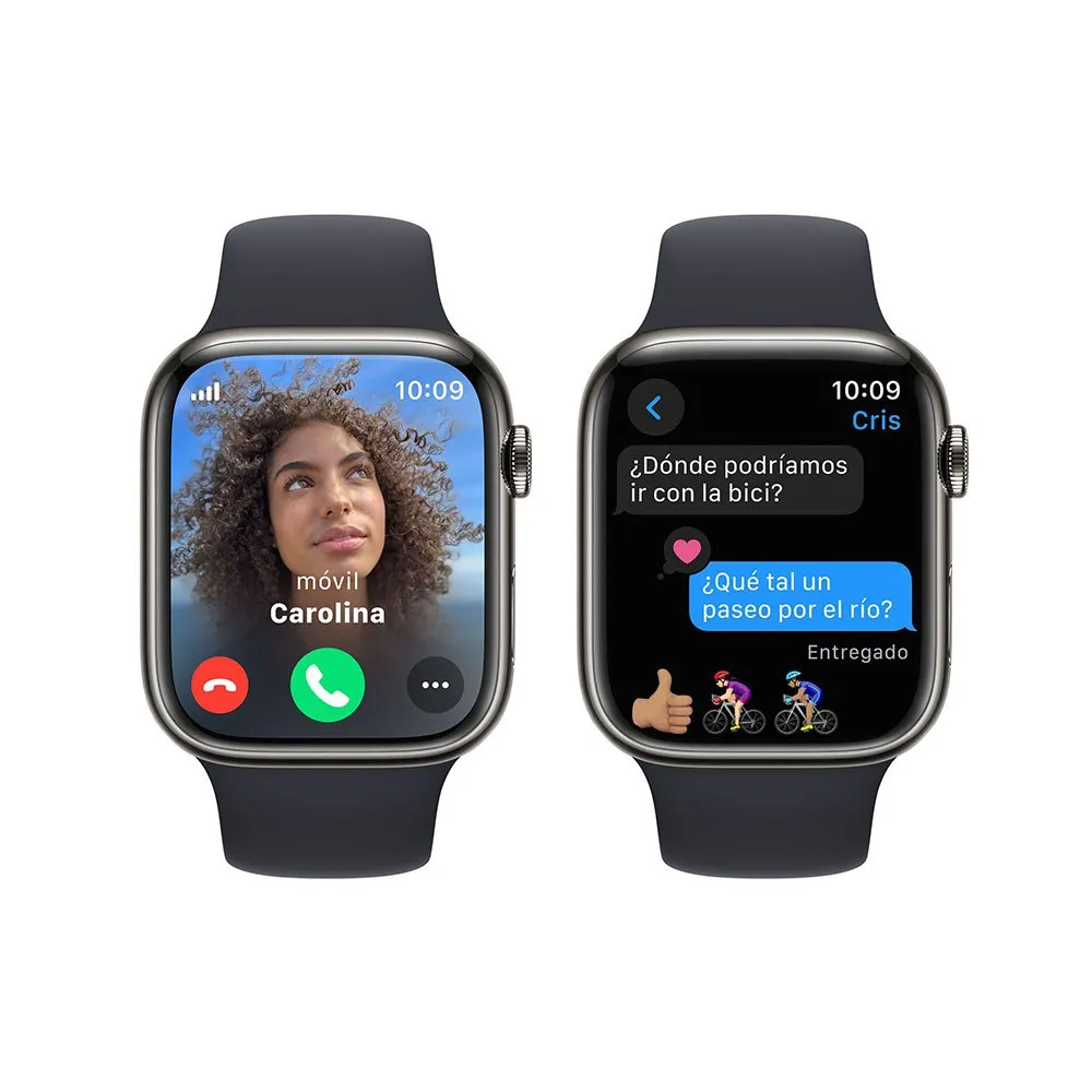 Apple Stainless Steel Watch Series 9 Gps+cellular 45 Mm Refurbished, Graphite / steel midnight Apple Stainless Steel Watch Series 9 Gps+cellular 45 Mm Refurbished, Graphite / steel midnight