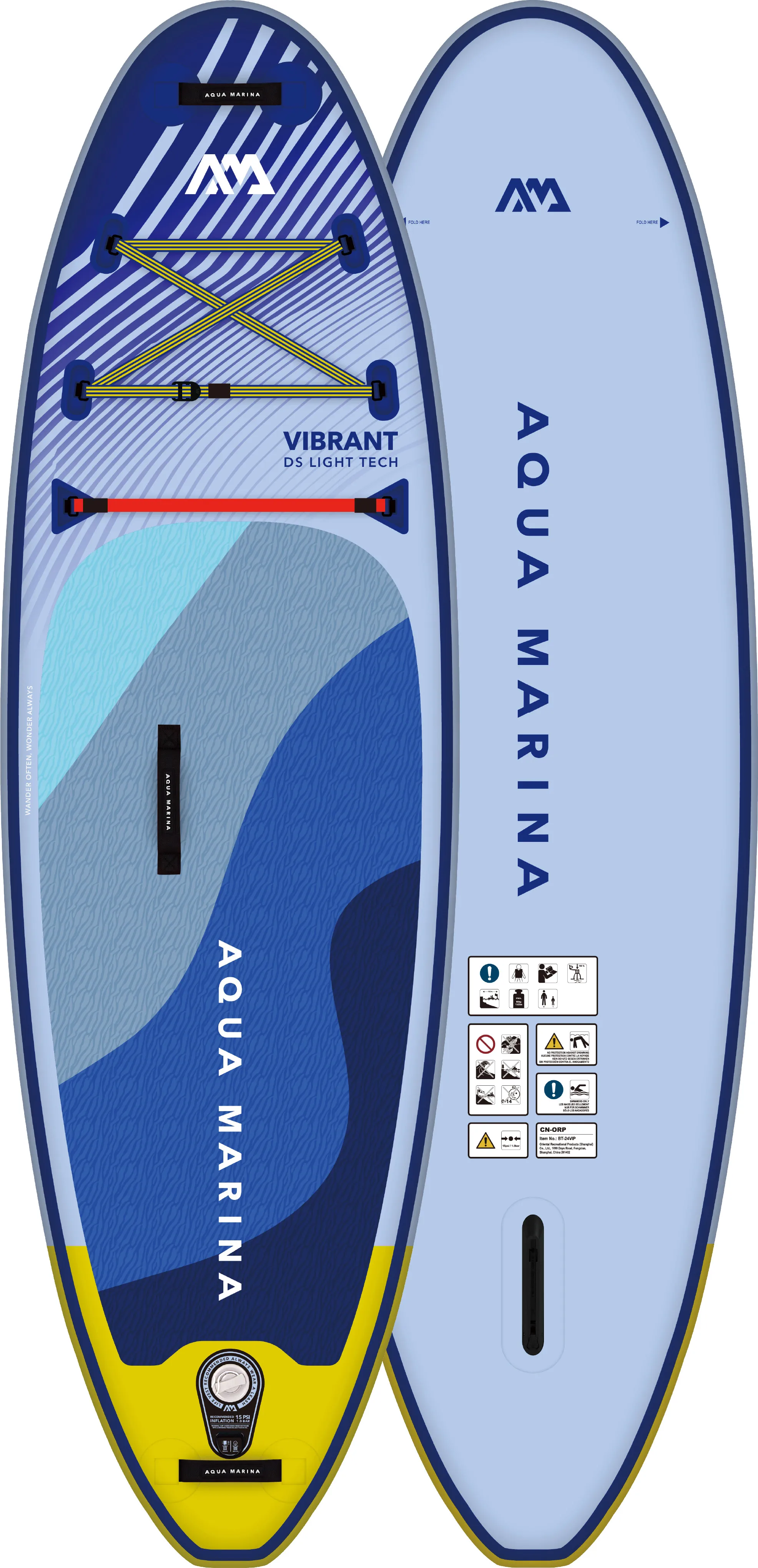 Aqua Marina Kids' Vibrant SUP, Blue purple, One Size Aqua Marina Kids' Vibrant SUP, Blue purple, One Size