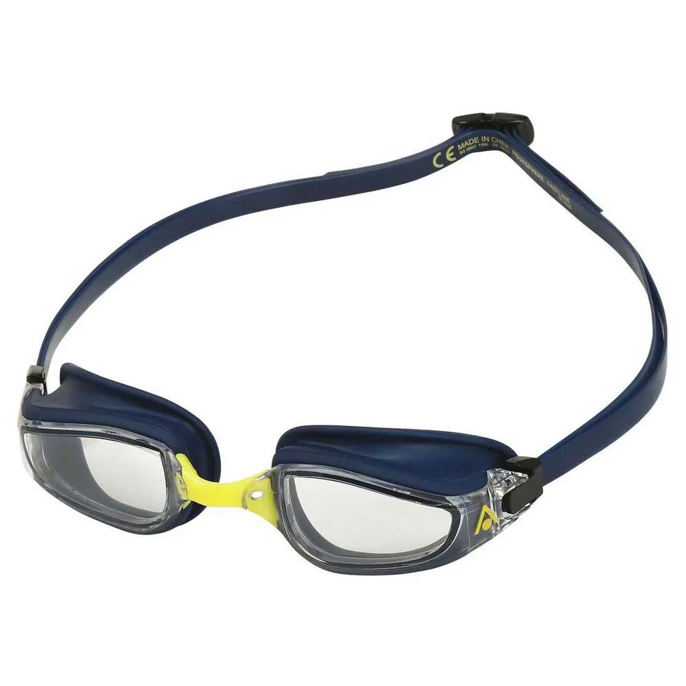 Aqua Sphere Fastlane Lenses Clear Simglasögon unisex, Navy blue / bright yellow, One Size