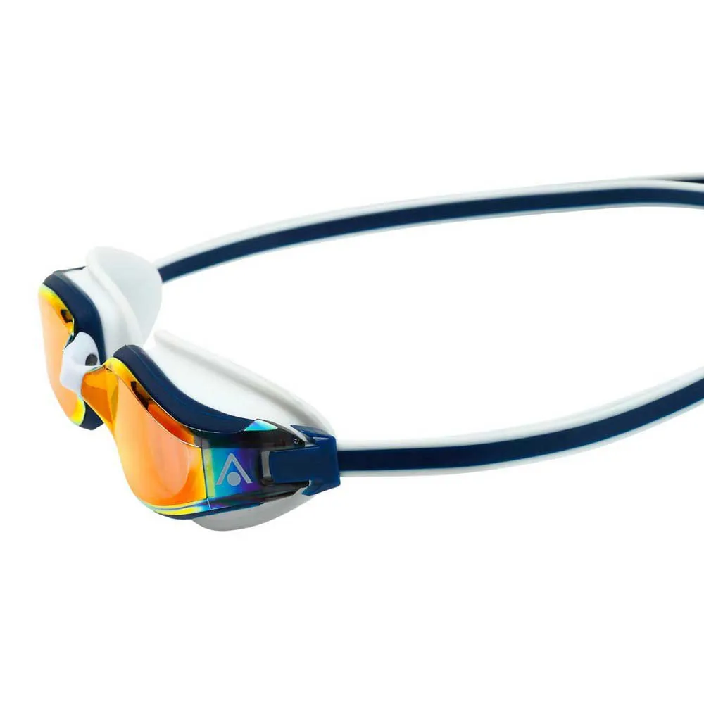Aqua Sphere Fastlane Swimming Goggles, Navy blue / red / red titanium mirrored, One Size Aqua Sphere Fastlane Swimming Goggles, Navy blue / red / red titanium mirrored, One Size