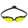 Aqua Sphere Swimming Goggles Xceed, Black / black / yellow titanium mirrored, One Size