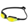 Aqua Sphere Swimming Goggles Xceed, Black / black / yellow titanium mirrored, One Size