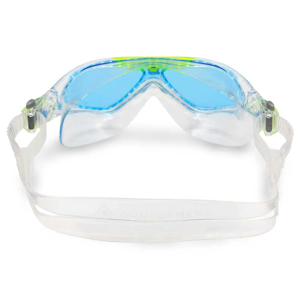 Aqua Sphere Vista Junior Simmask unisex, Clear / bright green / blue, One Size Aqua Sphere Vista Junior Simmask unisex, Clear / bright green / blue, One Size