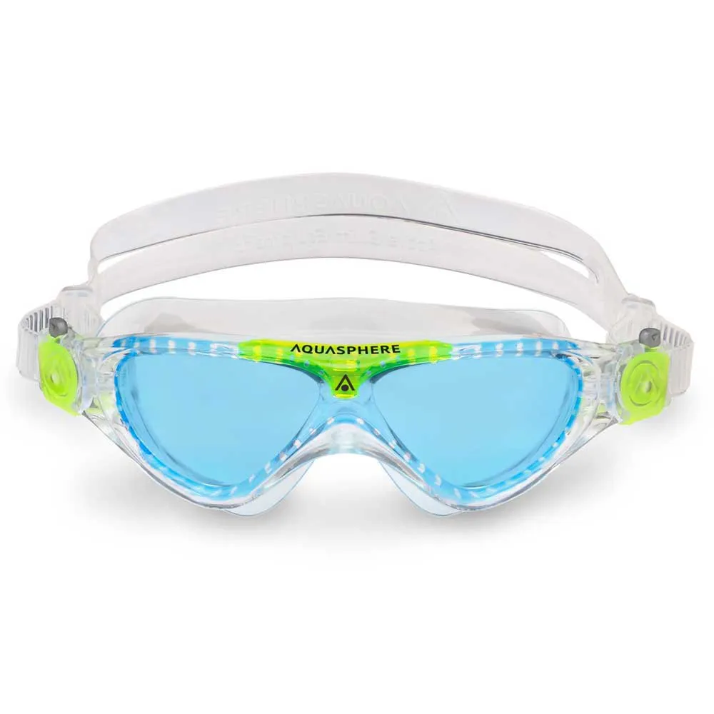 Aqua Sphere Vista Junior Simmask unisex, Clear / bright green / blue, One Size Aqua Sphere Vista Junior Simmask unisex, Clear / bright green / blue, One Size