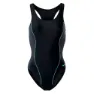 Aquawave Abra Baddräkt female, Black / aqua splash