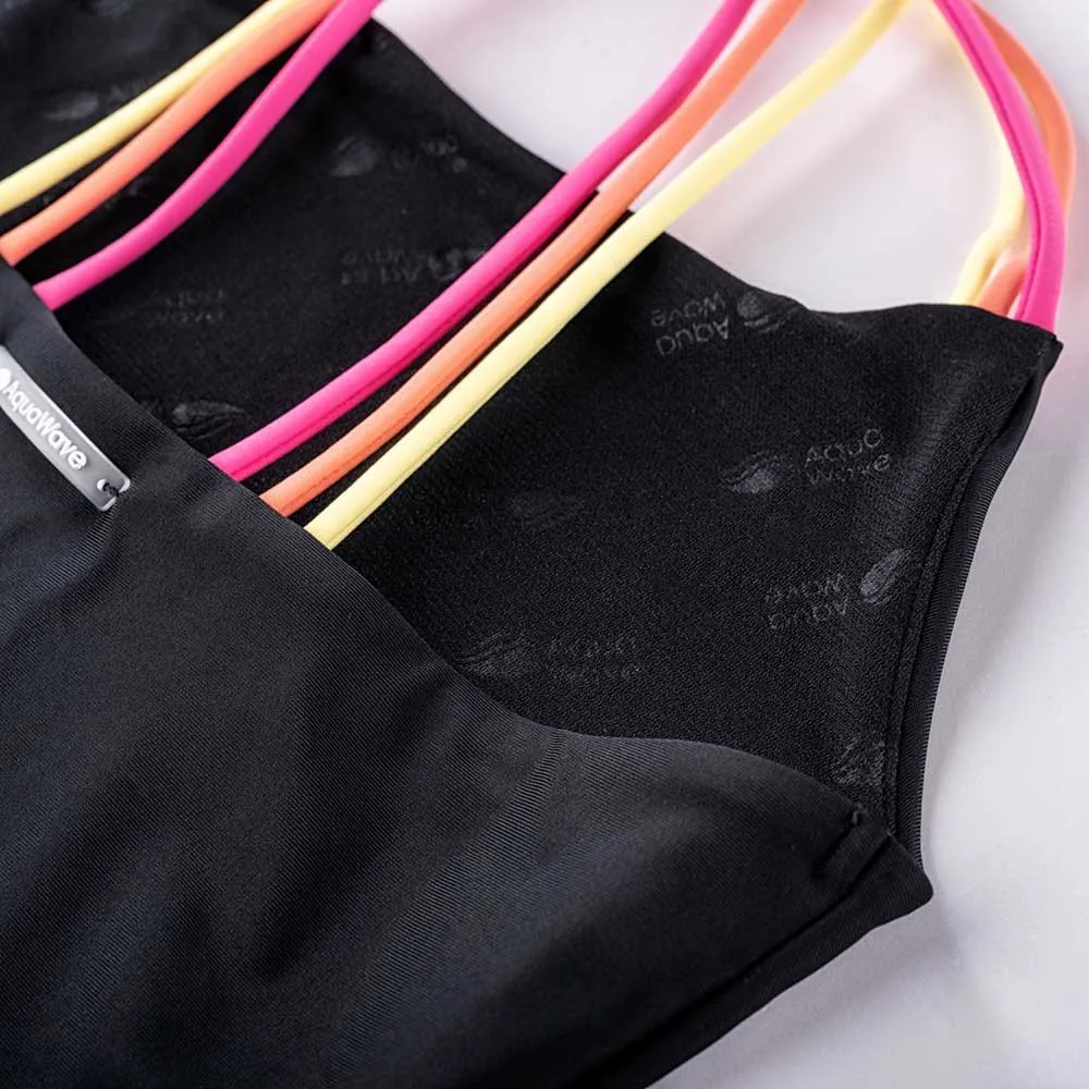 Aquawave Harma Junior Baddräkt female, Black / fandango pink, 158cm