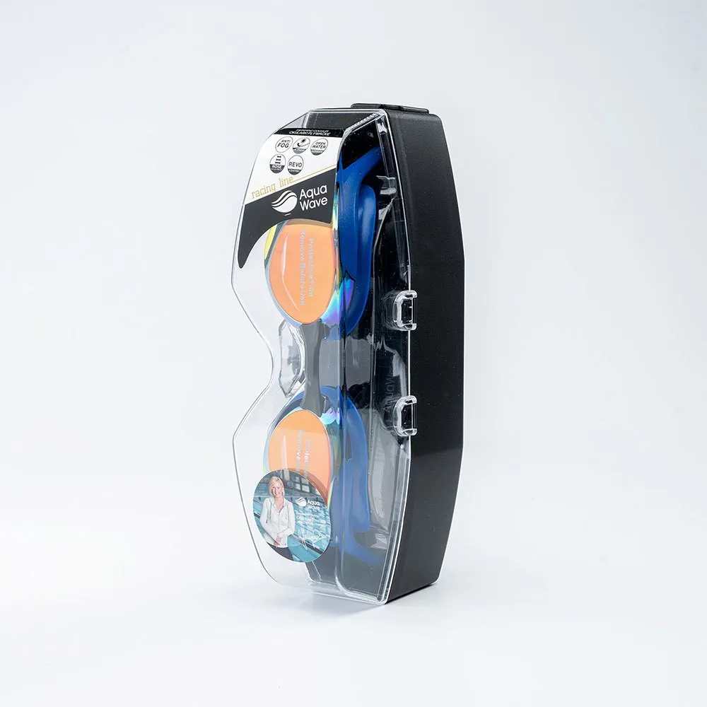 Aquawave Racer Rc Simglasögon unisex, Blue / black / revo, One Size