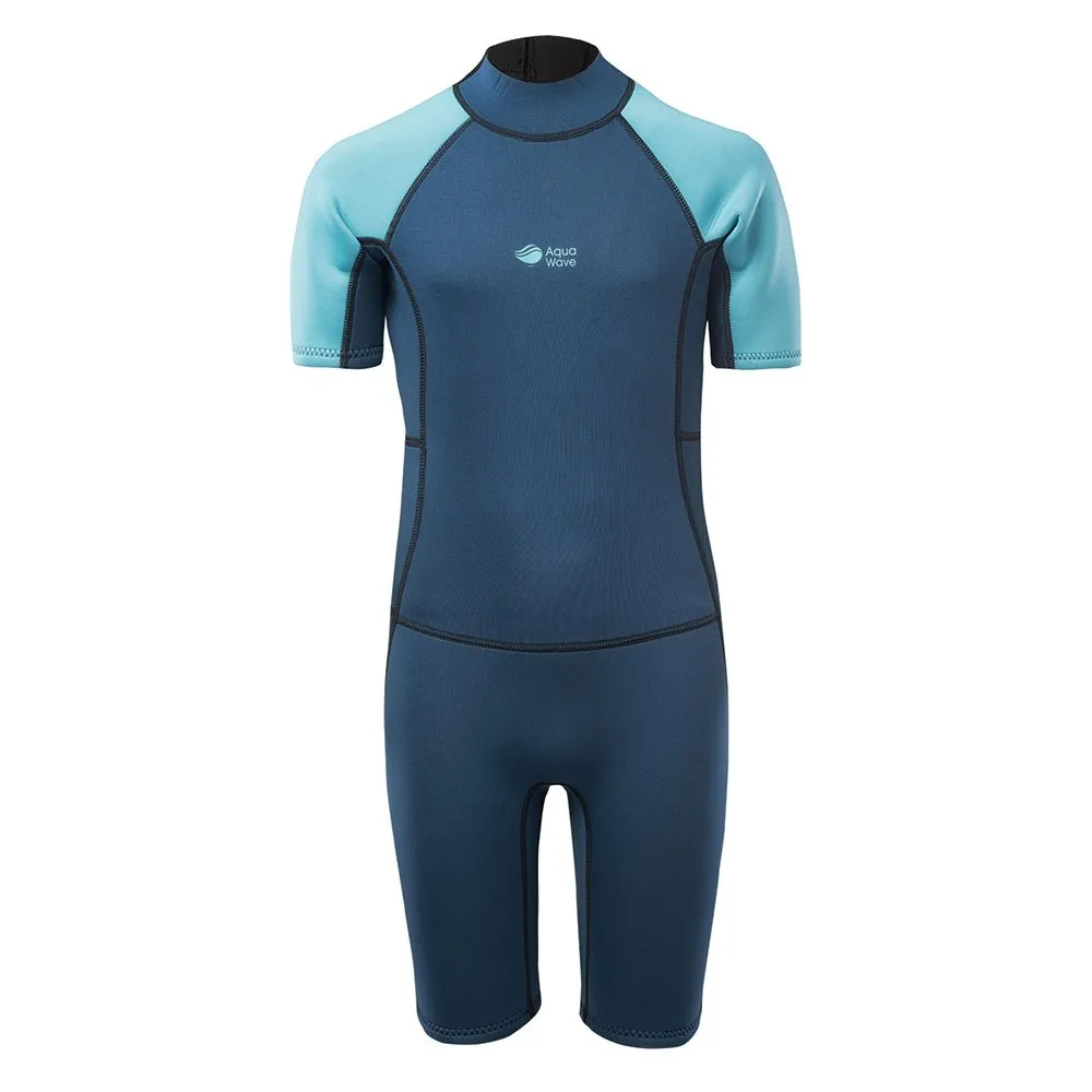 Aquawave Surfo Junior Våtdräkt I Neopren unisex, Gibraltar sea / peacock blue, 164cm