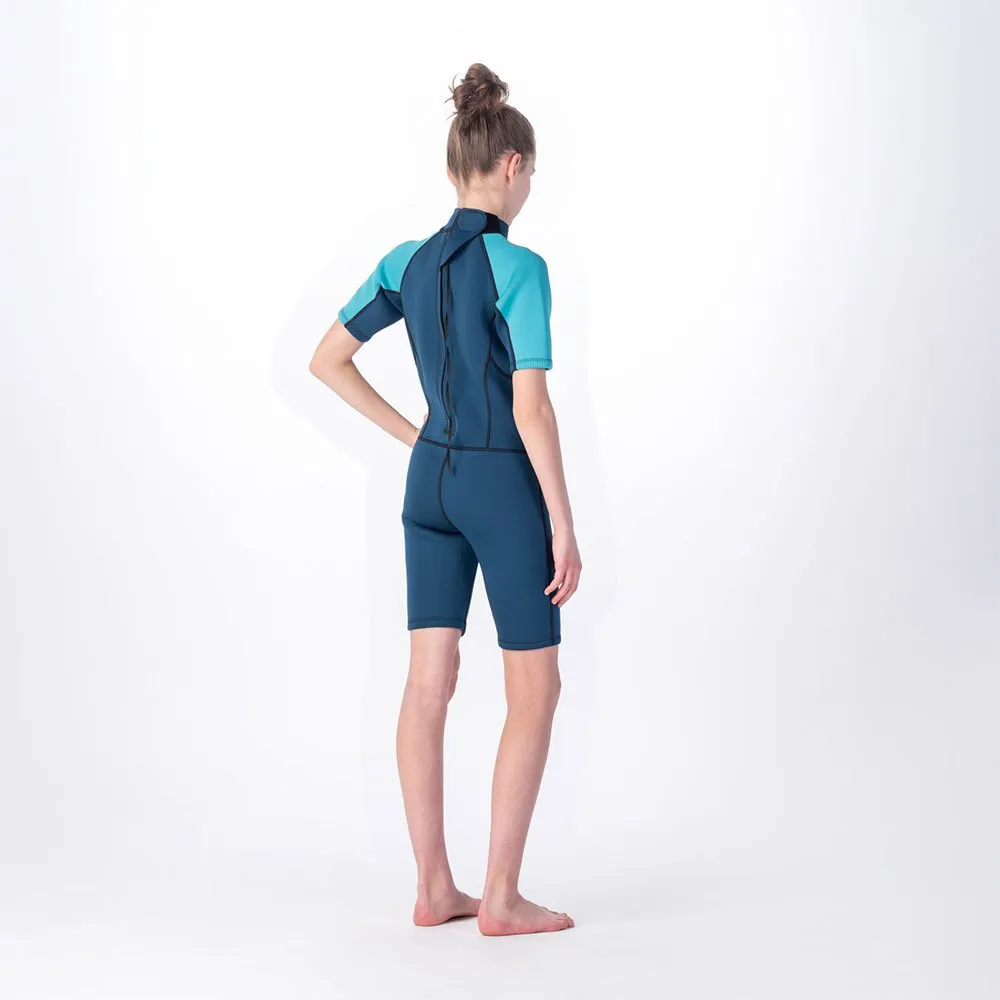 Aquawave Surfo Junior Våtdräkt I Neopren unisex, Gibraltar sea / peacock blue, 164cm