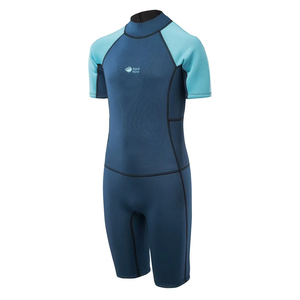 Aquawave Surfo Junior Våtdräkt I Neopren unisex, Gibraltar sea / peacock blue, 164cm
