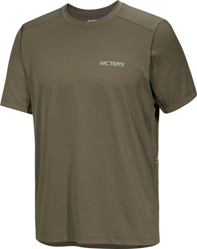 Arc'teryx Men's Cormac Arc'Bird Logo Shortsleeve, Tatsu heather / stone green Arc'teryx Men's Cormac Arc'Bird Logo Shortsleeve, Tatsu heather / stone green