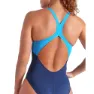 arena Dreamhline V Back Baddräkt female, Navy / turquoise