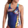 arena Dreamhline V Back Baddräkt female, Navy / turquoise