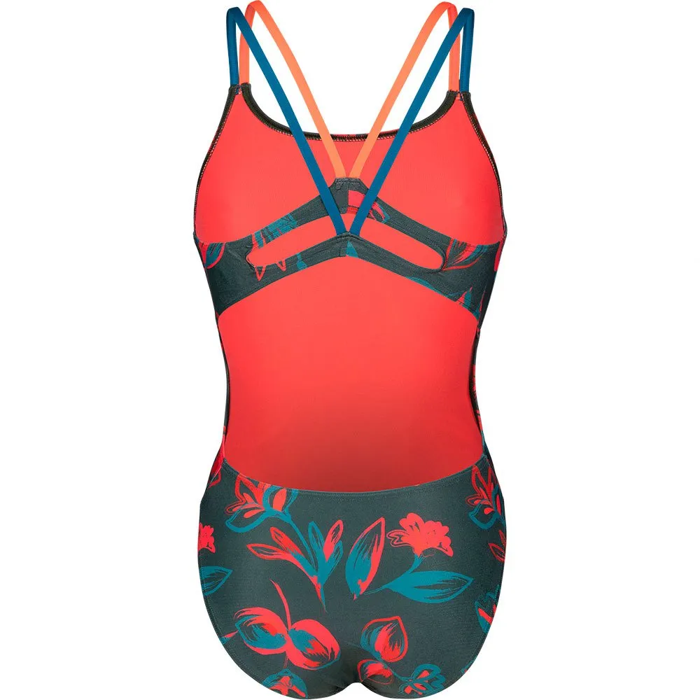 arena Floral Lace Plus Back Baddräkt female, 696 arena Floral Lace Plus Back Baddräkt female, 696