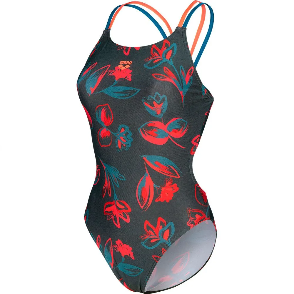 arena Floral Lace Plus Back Baddräkt female, 696 arena Floral Lace Plus Back Baddräkt female, 696