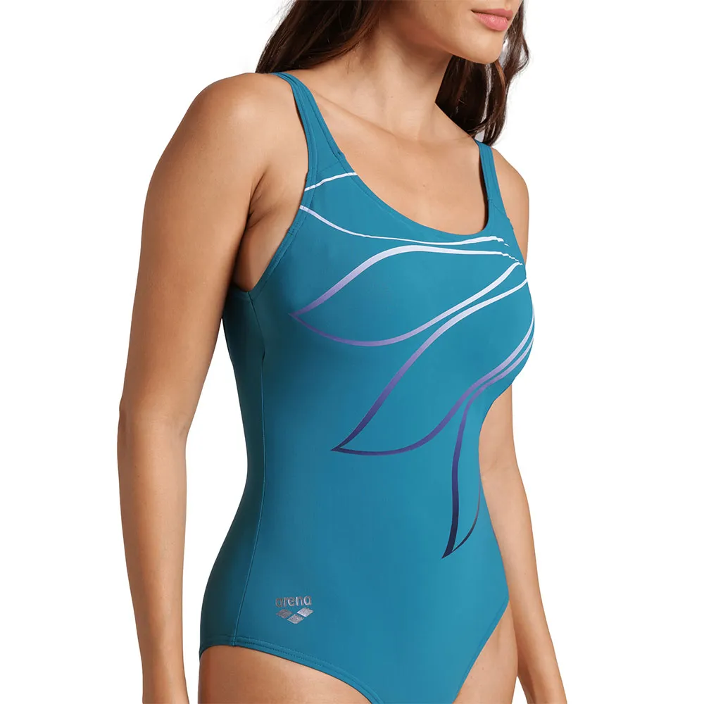arena Giorgia Squared Back Baddräkt female, Green blue arena Giorgia Squared Back Baddräkt female, Green blue