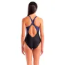 arena Graphic V Back L Baddräkt female, Black / navy