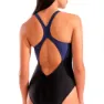 arena Graphic V Back L Baddräkt female, Black / navy