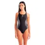 arena Grid V Back Graphic Baddräkt female, Black / artic