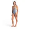 arena Kikko V V Back Graphic Baddräkt female, Seafoam / parrot