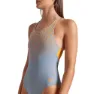 arena Kikko V V Back Graphic Baddräkt female, Seafoam / parrot