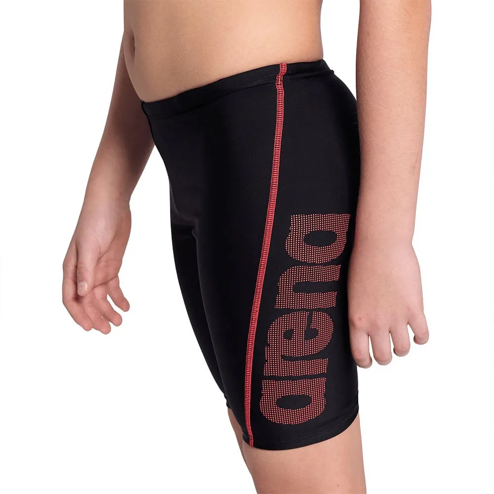 arena Logo R Jammer male, Black / fluo red, 8-9Y
