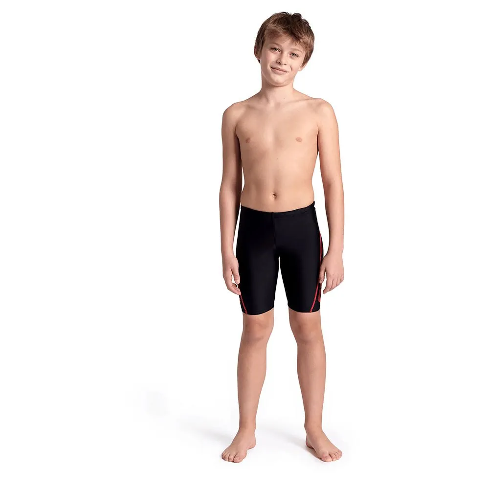arena Logo R Jammer male, Black / fluo red, 8-9Y