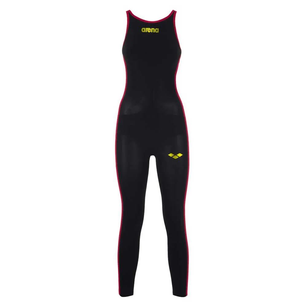 arena R Evo Open Water Stängd Tävlingsbaddräkt female, Black / fluo